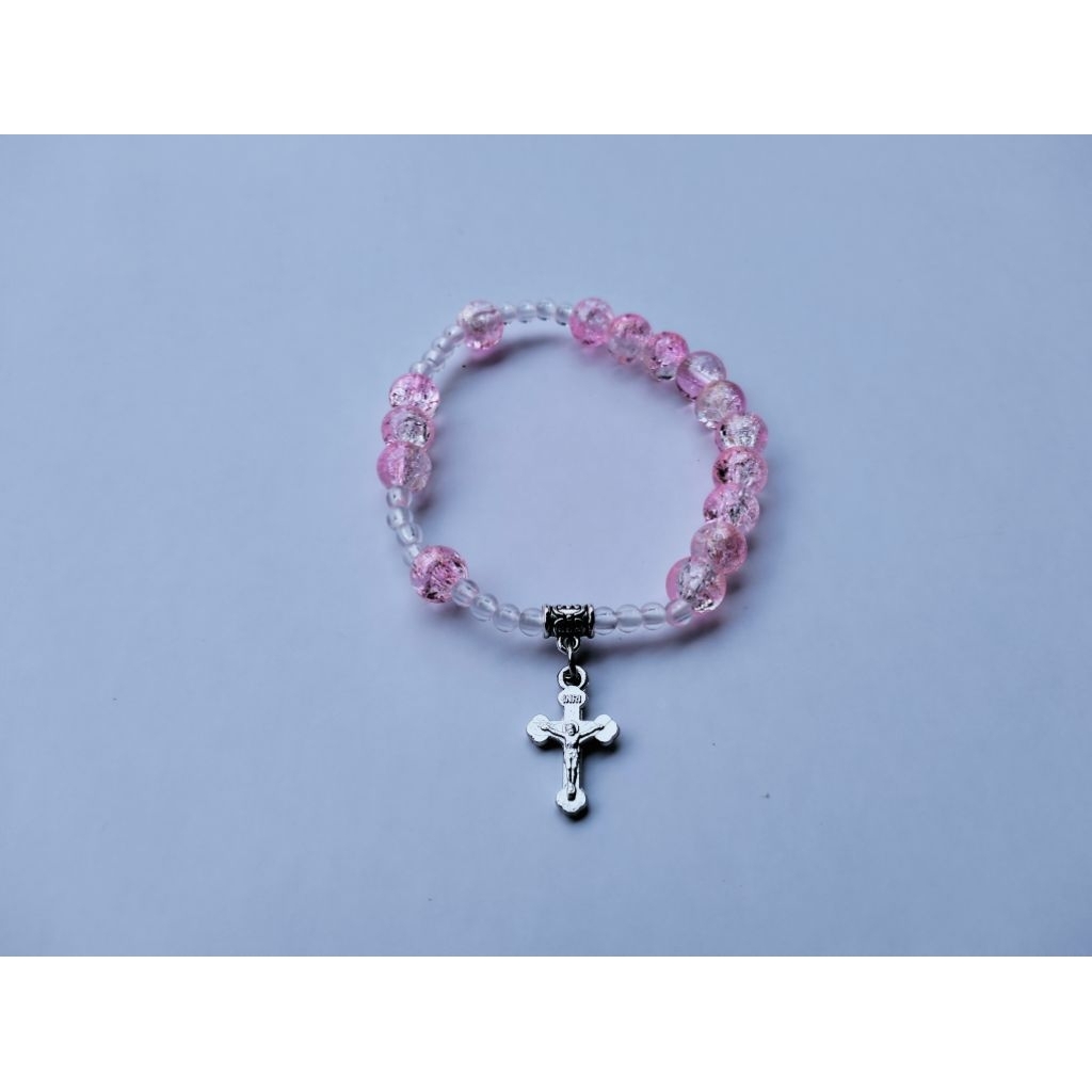 G358 PREMIUM JADE แก้วคริสตัล ROSARY BRACELET 8MM