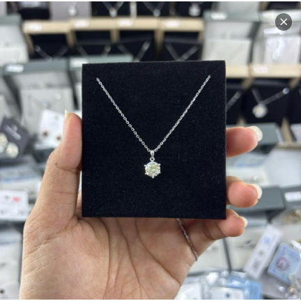 - สร้อยคอ Moissanite Silver925 (KSM 3) 1ct