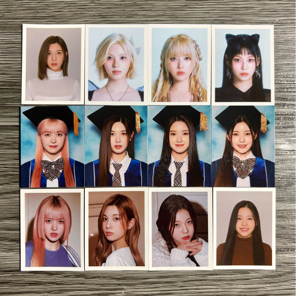 [READY] OFFICIAL NMIXX ID PHOTO LILY HAEWON BAE JIWOO KYUJIN ALBUM AD MARE SEASONS GREETINGS FANKIT 