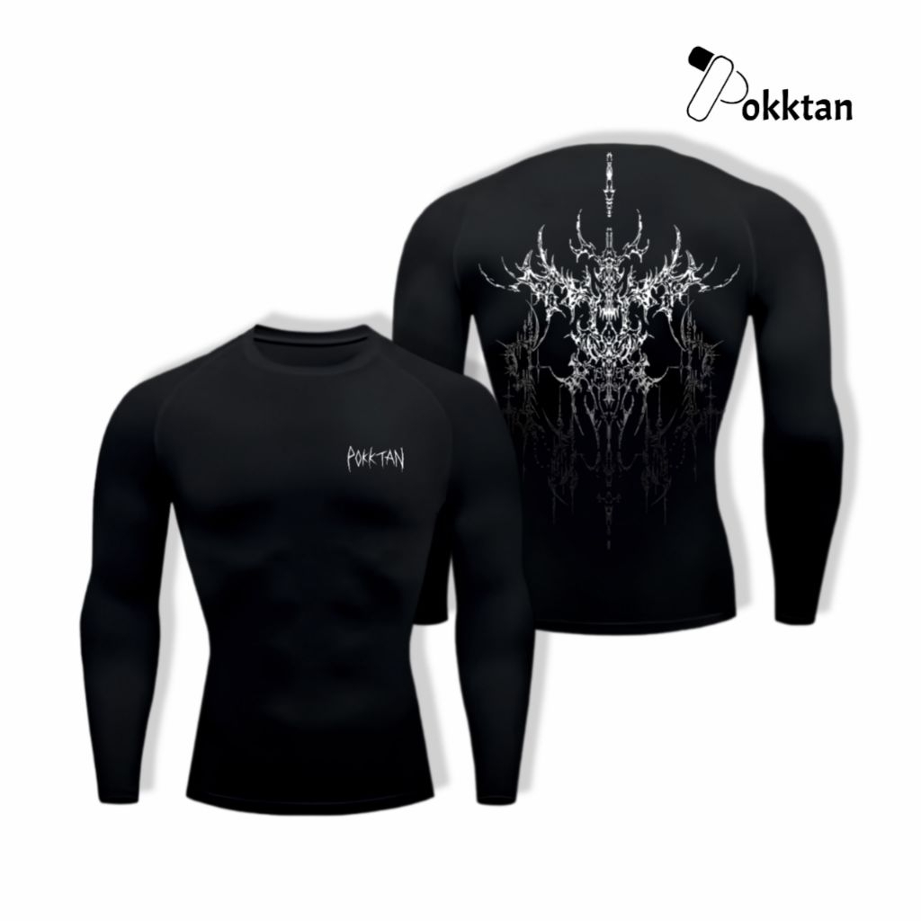 PokkTan Oblivion Compression เสื้อแขนยาว / เสื้อรัดกล้ามเนื้อ Oblivion แขนยาว