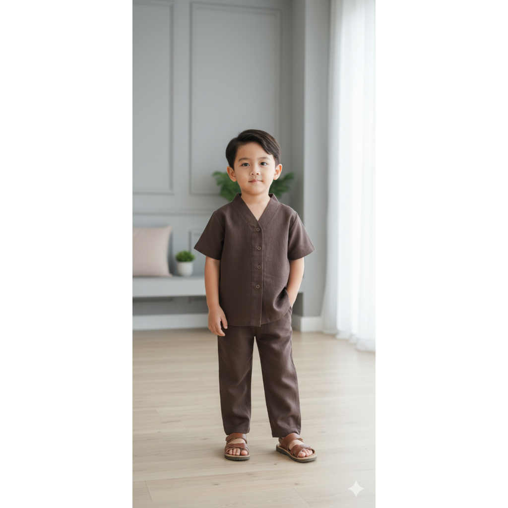 Koko Suit Children Raya Kaffa Koko Set Koko Muslim Boys PoloLinen