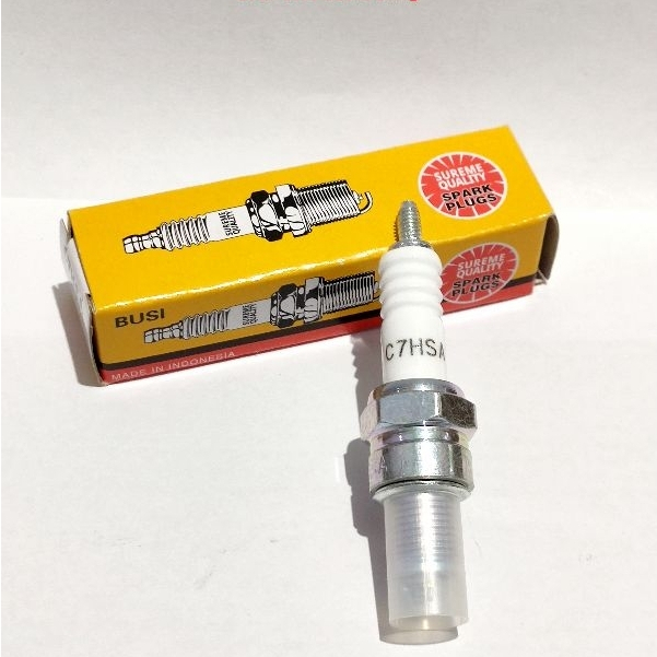 Ngk C7hsa หัวเทียน C7 หัวเทียนมอเตอร์ไซค์ Hsa Bebek Supra Win Revo Grand Smash Shogun Jupiter Legend