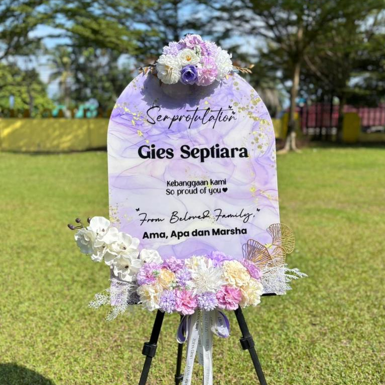 MARBLE PATTERN ACRYLIC BOARD สําหรับกระดานดอกไม้ธุรกิจ RENTAL