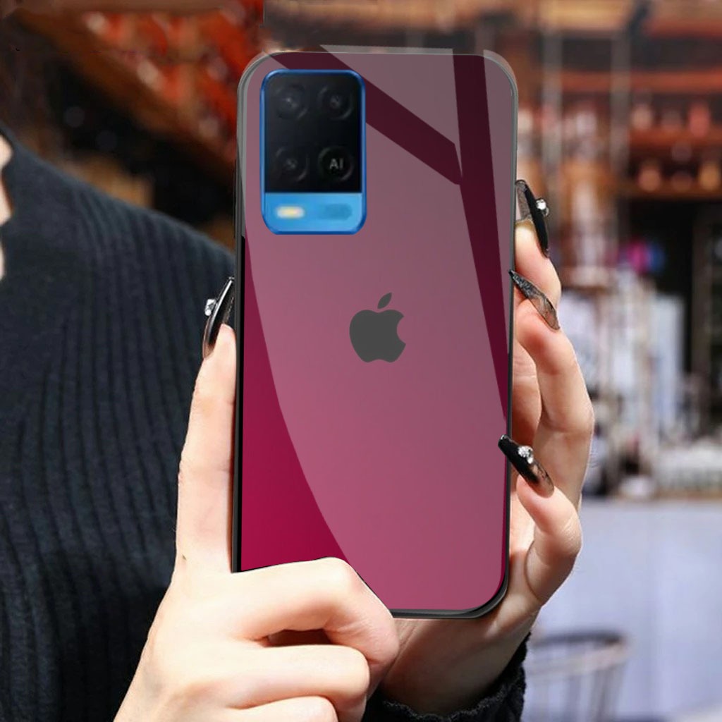 HP GK369 (OPPO A54) OPPO A54 Glass Softcase - เคส OPPO A54 - เคสโทรศัพท์ OPPO A54 - เคสโทรศัพท์ A54 