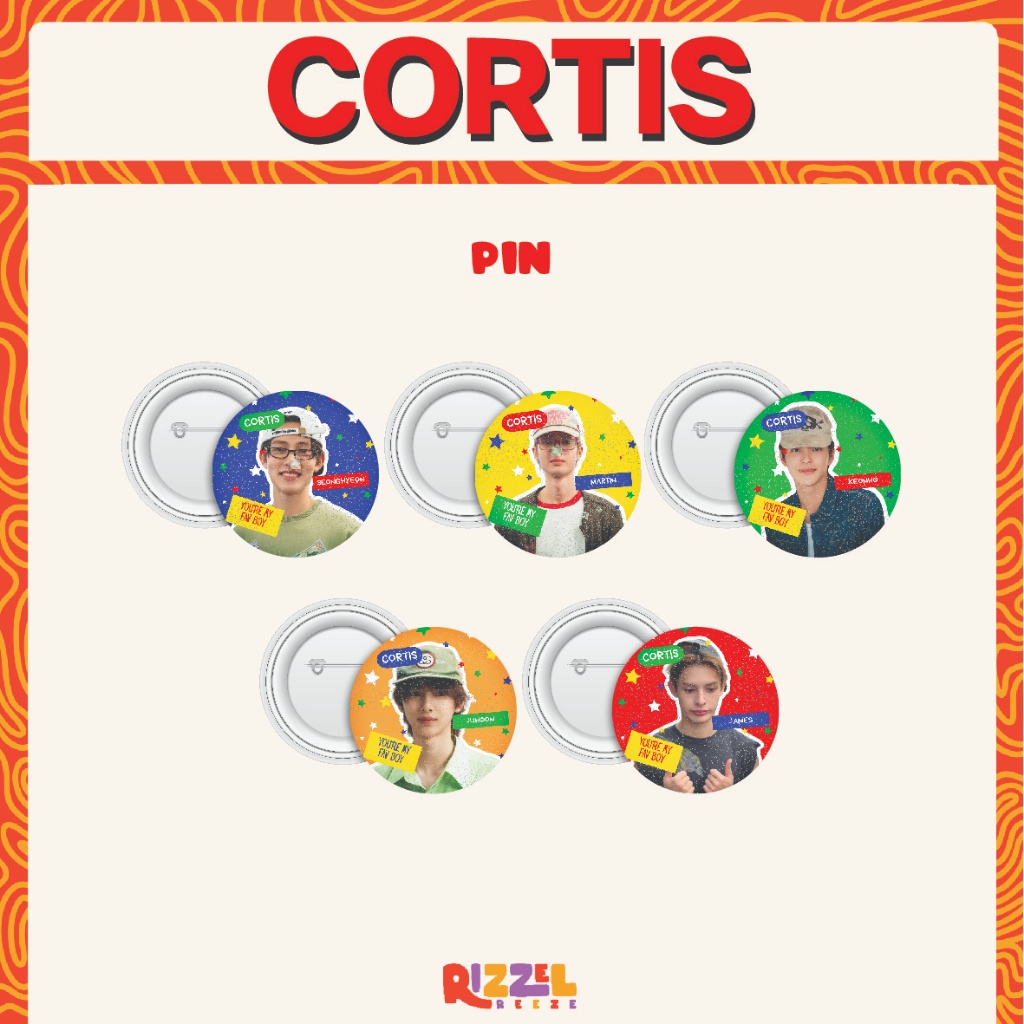 GLITTER CORTIS PIN/GLITTER KPOP PIN/CORTIS PIN/KPOP BROOCH/CORTIS PIN