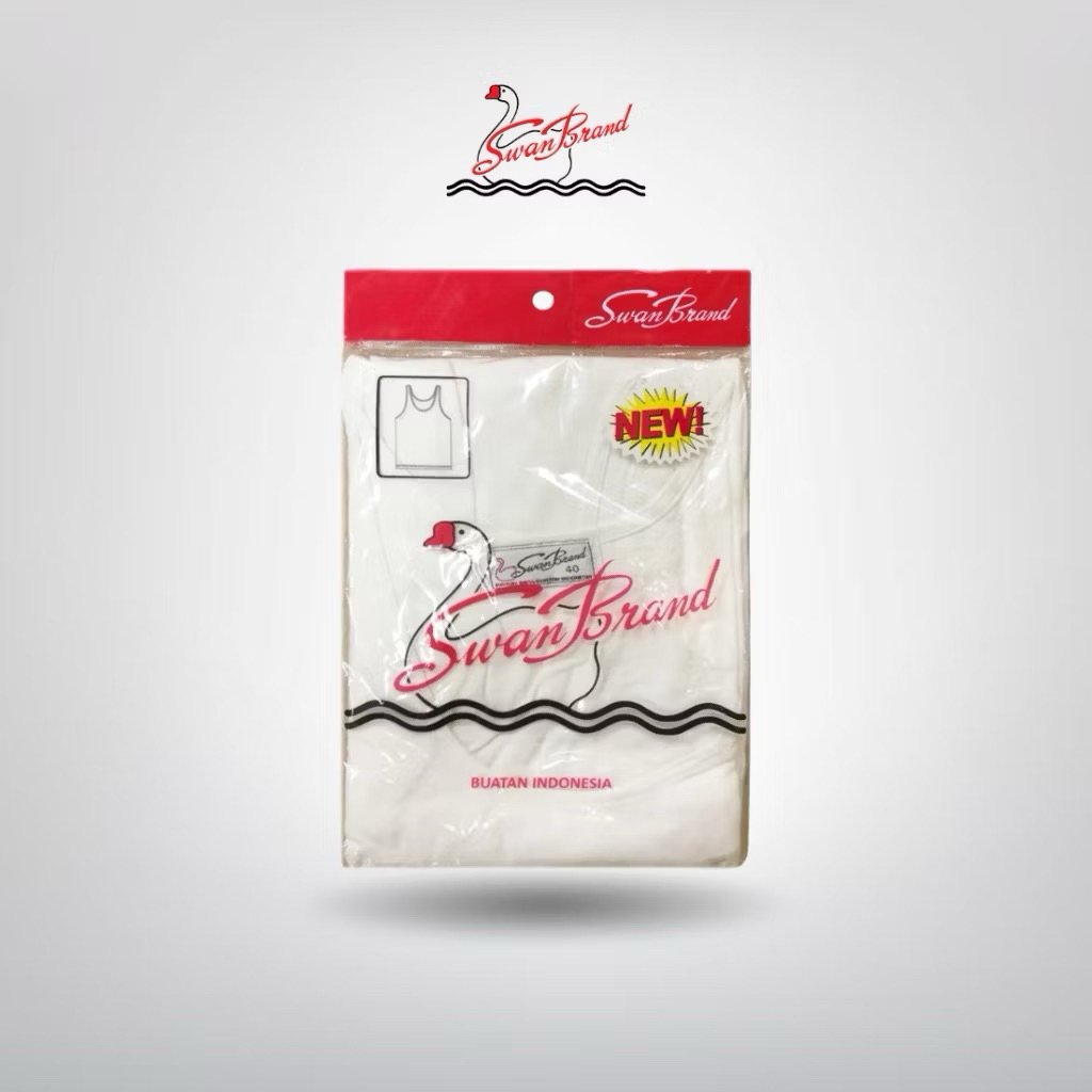 (Hellofuma) เสื้อกล้ามแบรนด์ Swan Rider SB123 - สีขาว (1 ชิ้น)