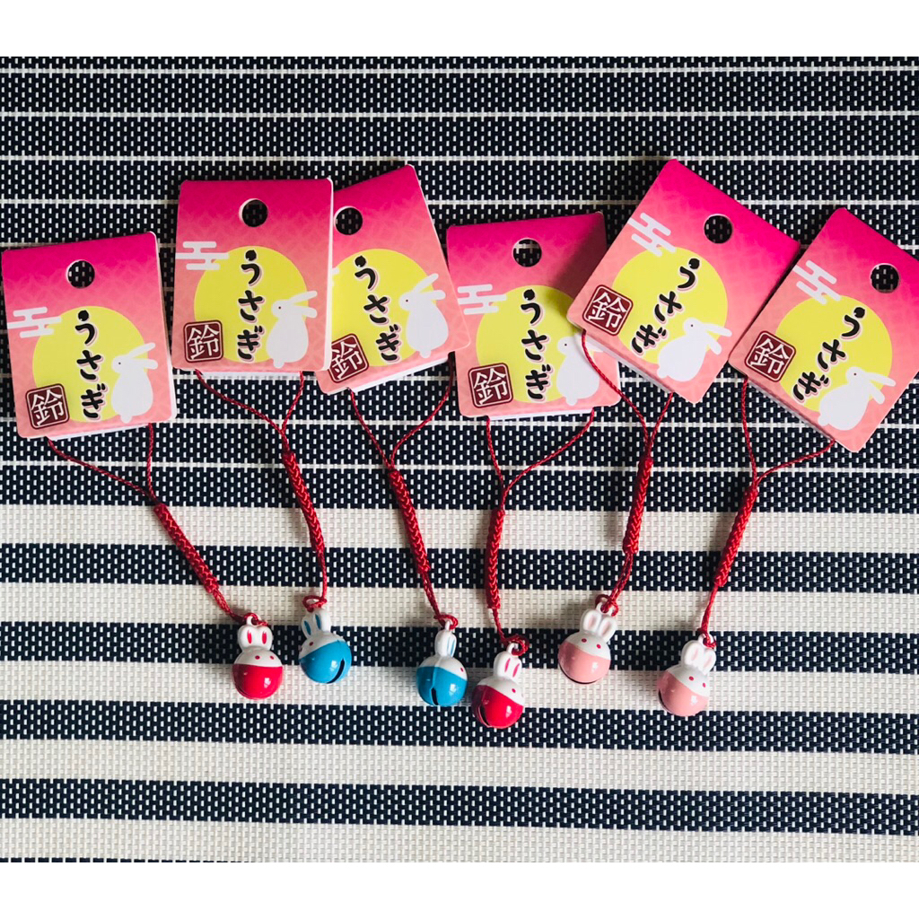 GUNGAN Usagi พวงกุญแจพวงกุญแจพร้อมกระดิ่งกระต่าย ของแท้จากญี่ปุ่น