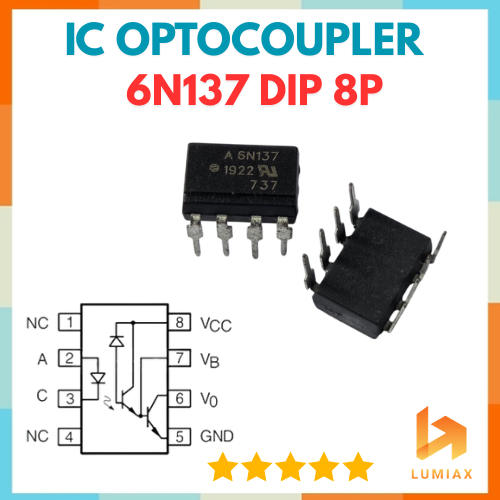 6N137 6N 137 6n137 6n 137 Optocoupler Opto-isulator isoler DIP-6P