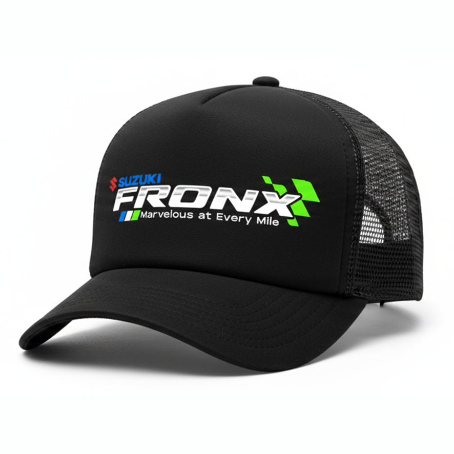 SUZUKI FRONX - หมวก Trucker สกรีนลายสําหรับผู้ใหญ่ Unisex - หมวกตาข่ายสามารถปรับแต่งโลโก้แต่ละชิ้นได