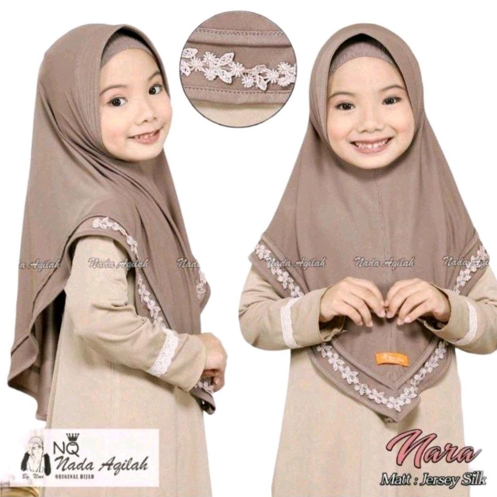 NQ Childrens Hijab By Nada Aqilah Instant Jersey Womens Hijab, สบาย Modern Muslium Childrens Hijab
