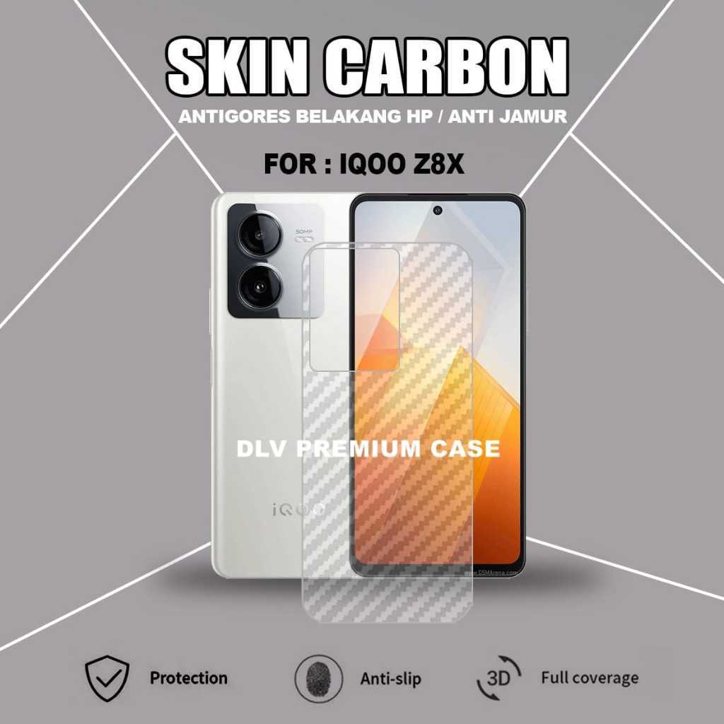 IQOO Z8X IQOO Z10 LITE IQOO Z10 IQOO Z10T IQOO NEO 10 SKIN CARBON TRANSPARKENT ANTI-SCRATCH BACK IQO