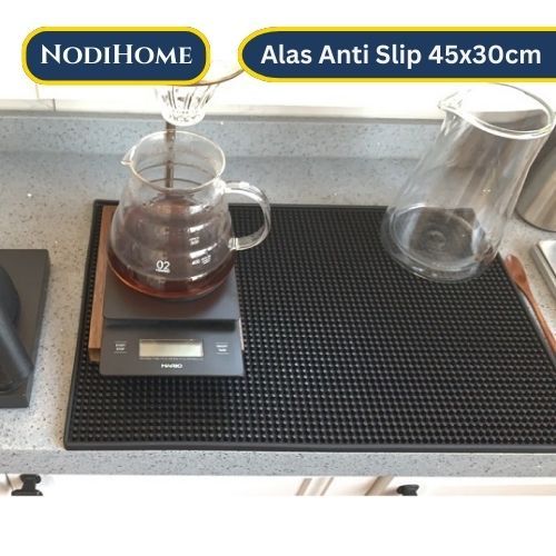 NodiHome Bar Mat Rubber Anti Slip cafe coaster 45x30cm กันน้ํา