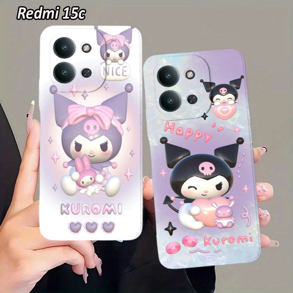 เคส HP Kuromi สําหรับโทรศัพท์ Redmi 15c ใหม่ล่าสุด 2025 - Redmi 15c 14c 9c 10c A5 C63 C53N 1138 เคสซ