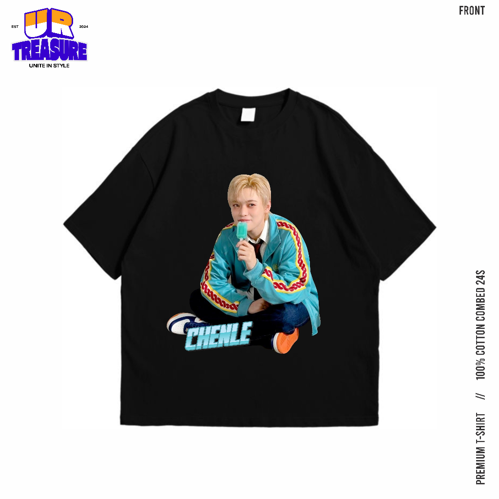 เสื้อยืด Oversize Chenle NCT Cotton Combed 24s / เสื้อยืด KPOP Zhong Chenle โดย UR Treasure