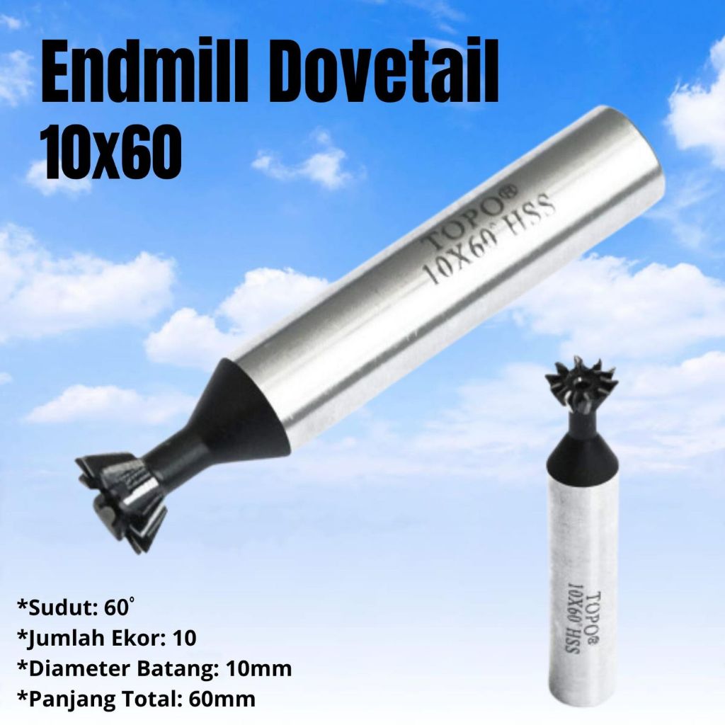 Ms7 endmill dovetail 10 มม. 60 องศา end Mill ร่องสล็อตหางนก