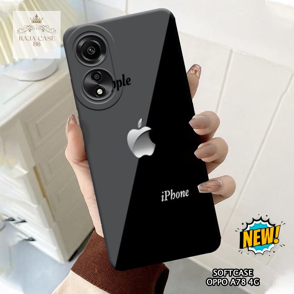 เคส HP Oppo A78 4G - เคส Oppo A78 4G - เคสโลโก้ Motif - ฟิล์มกันรอยมือถือ - Oppo A78 4G Softcase - ฟ