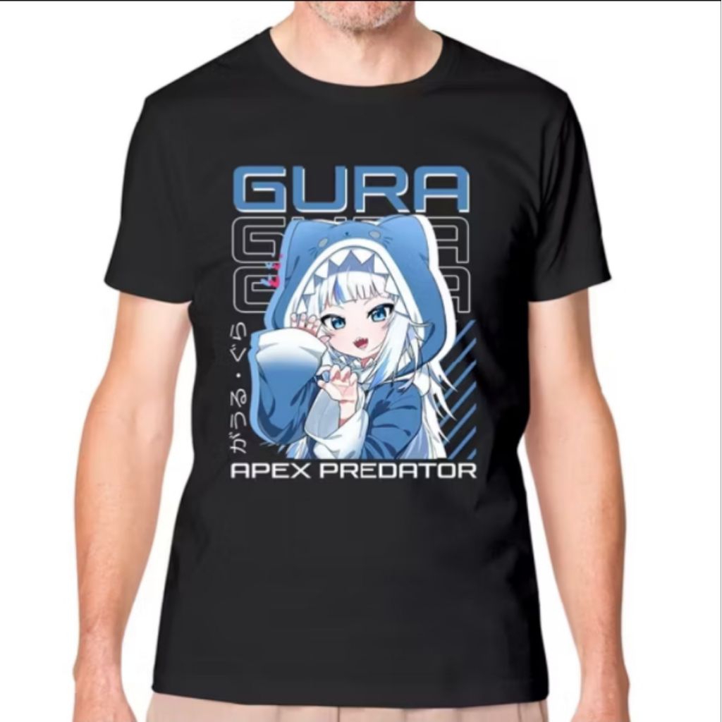 GURA ANIME เสื้อยืด JAPANESE ANIME CHARACTER เสื้อยืด AESTTHETIC DISTRO UNISEX