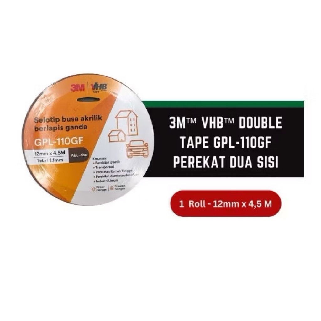 Doubletape VHB Tape 3M 4900 12mm (เล็ก)
