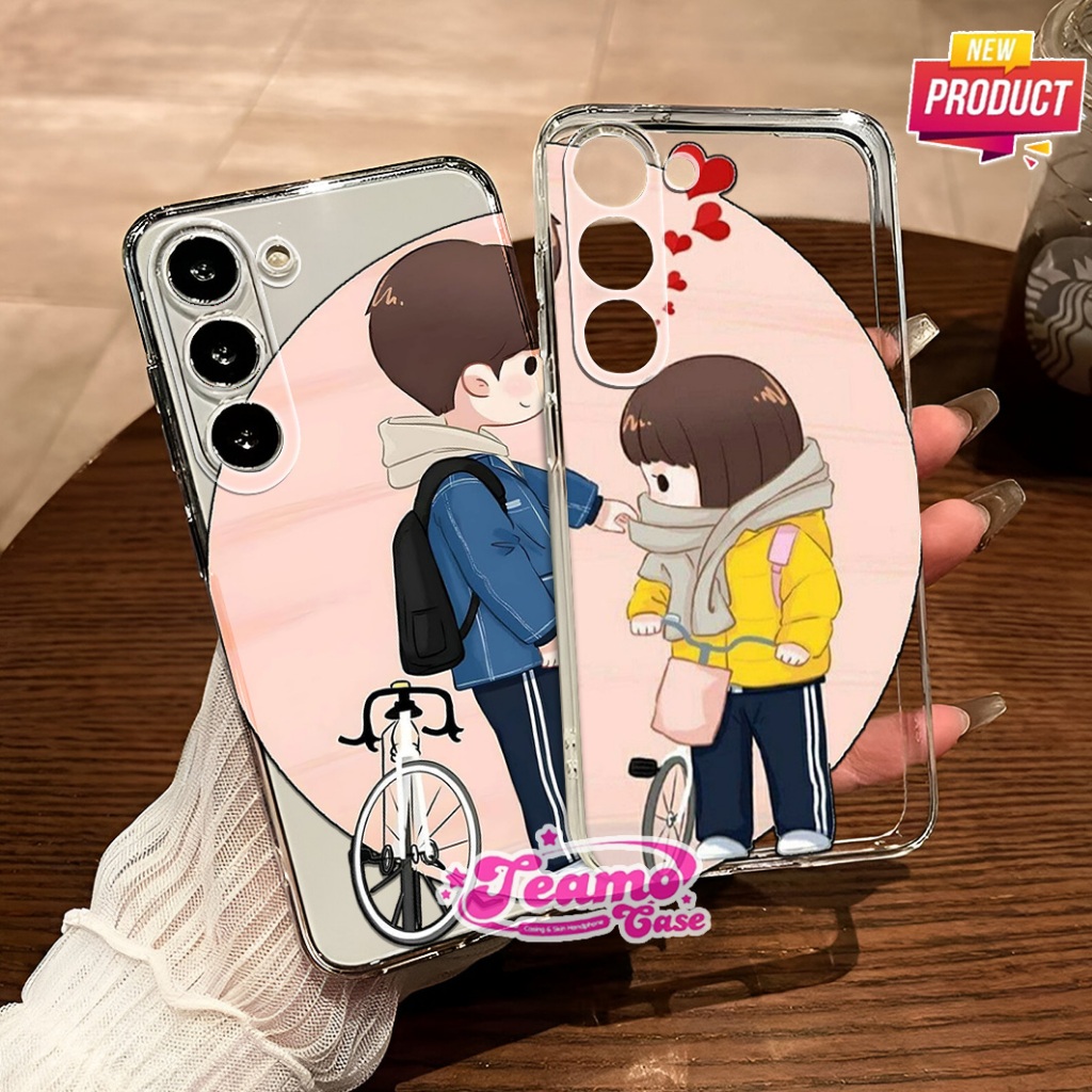 เคสใส GLOSSY สําหรับ MOTOROLA G34 / G45 - Cute Couple Motif - NGR38 - ระบบแชทประเภทอื่น ๆ