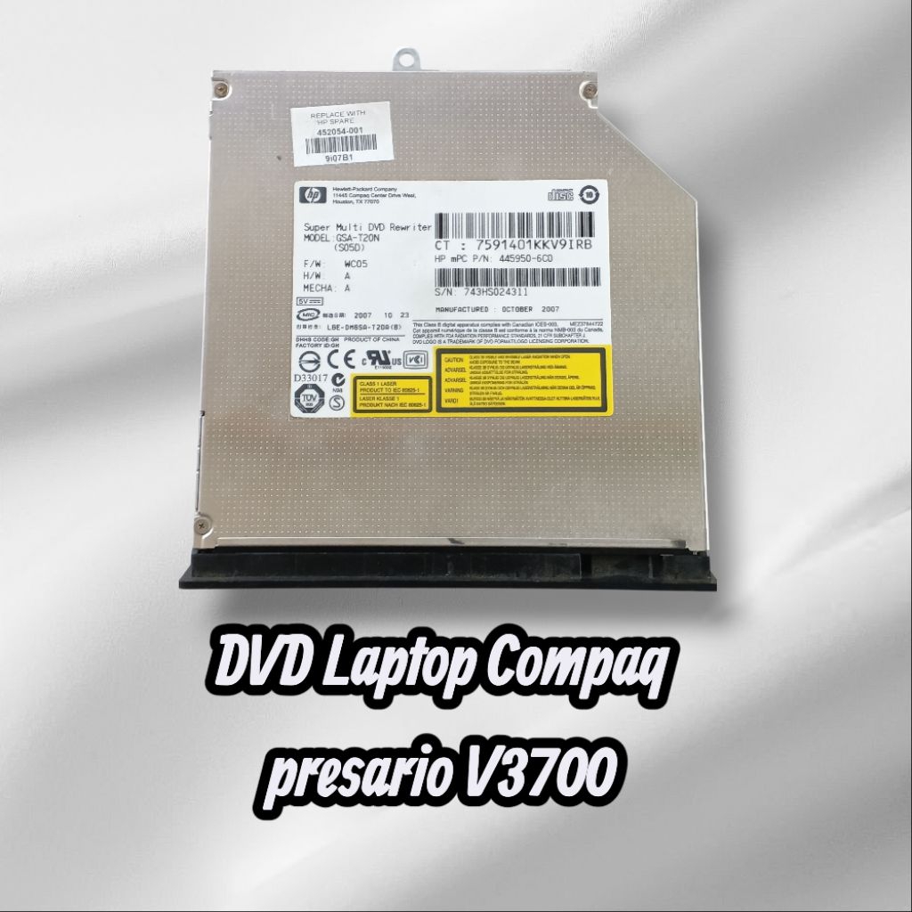 DVD Laptop Compaq resario V3700