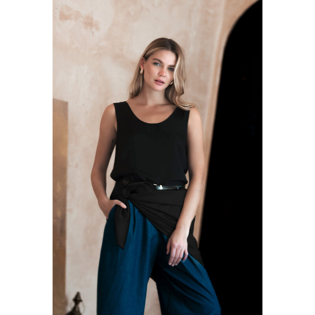 Kivee - เสื้อ Zuzu / ด้านในของผู้หญิง / เสื้อ Silky