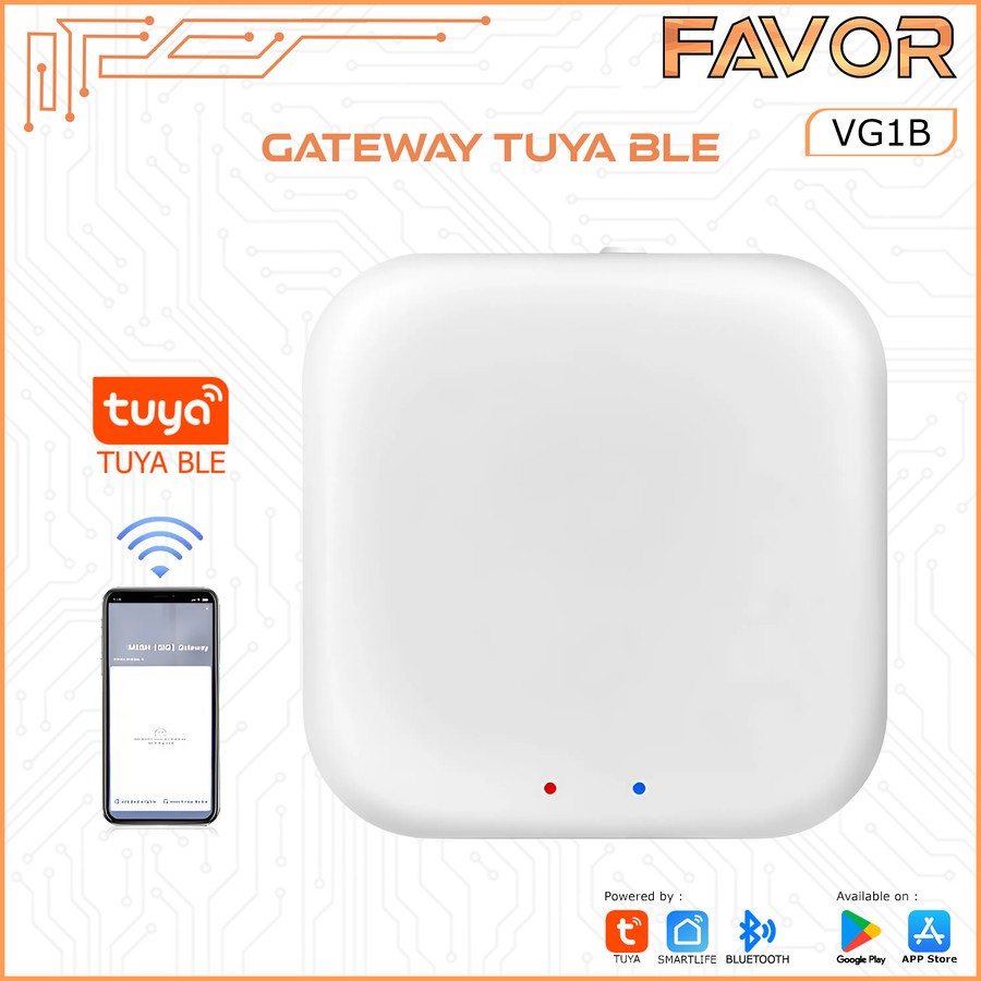 FAVOR VG1B - Tuya สมาร์ทบลูทูธเกตเวย์ Hub สมาร์ทโฮมอัตโนมัติ IoT WiFi Tuya
