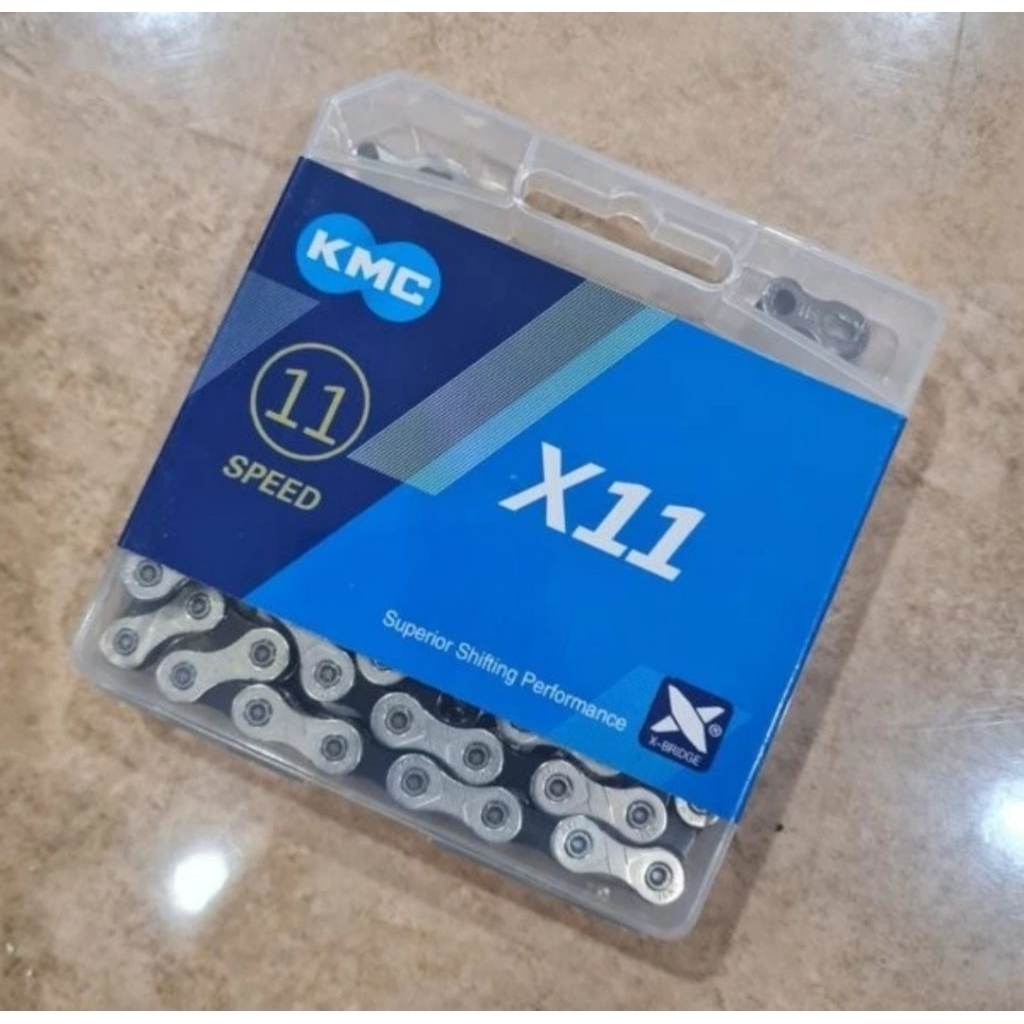 KMC 11 SPEED X11 SILVER BLACK BICYCLE CHAIN