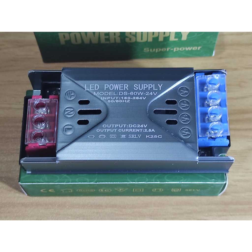 SLIM POWER SUPPLY LED 24V 2.5A 60WATT / LED POWER SUPPLY 24V 2.5A 60WATT