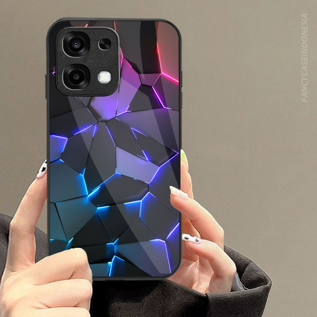 เคส Softcase Glossy Glass ใหม่ล่าสุด Oppo A6 Pro 2025 [SG12] เคส Oppo A6 Pro - เคสโทรศัพท์ Oppo A6 P