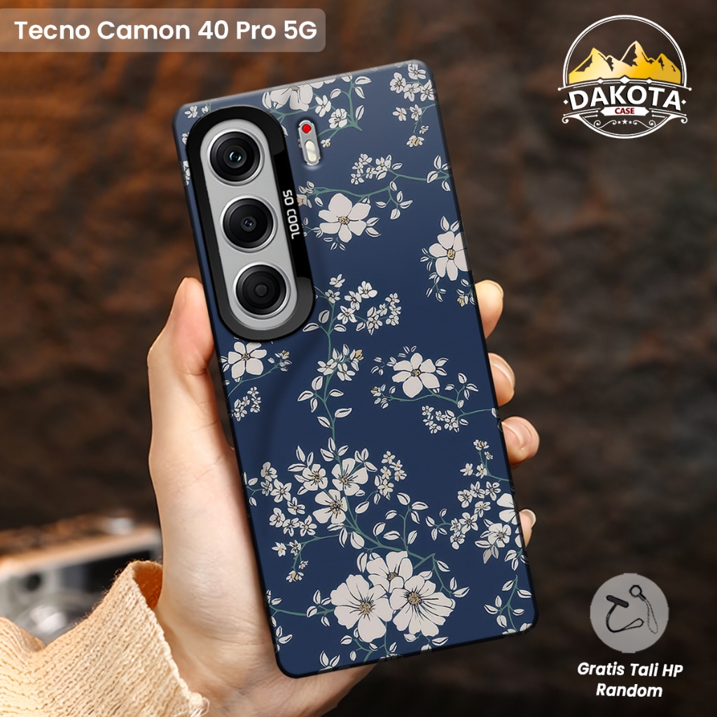 เคส IMD Tecno Camon 40 4G / Camon 40 Pro 5G ดอกไม้ | Softcase Accessories IMD Hybrid Premium Tecno C