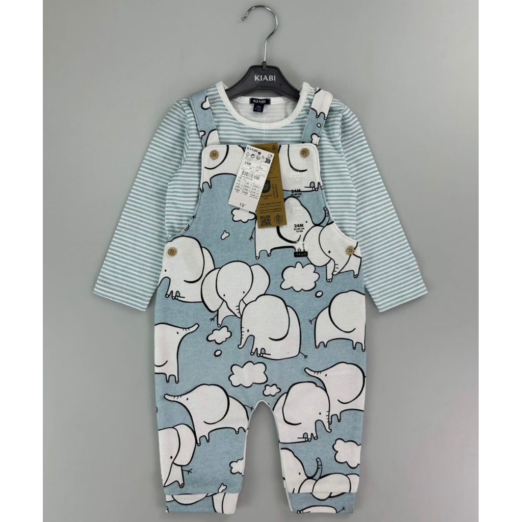 OVERALL KIABI / SET KIABI CHILDREN SZ 6-36M