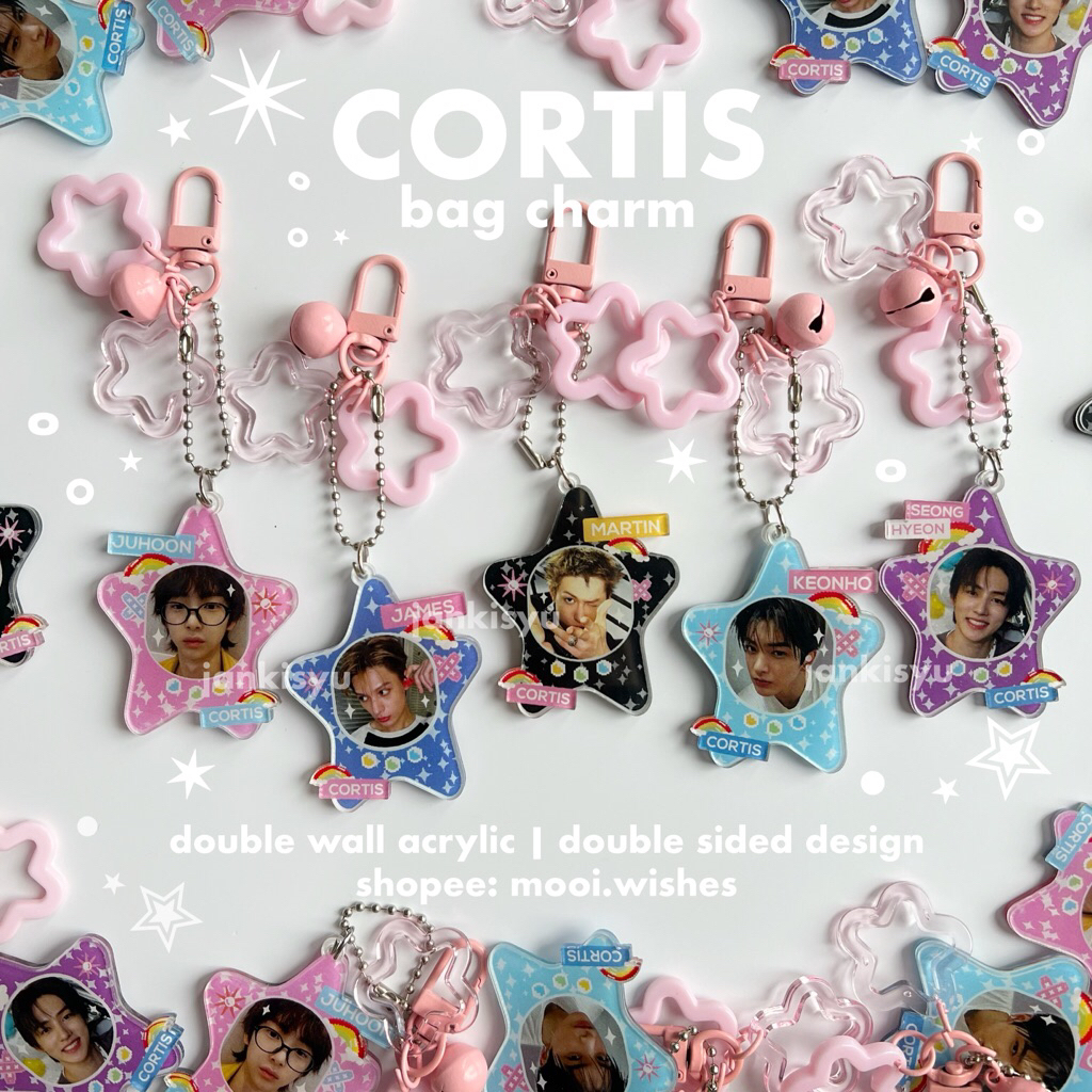 GANTUNGAN Cortis กระเป๋า Charm พวงกุญแจ Kpop น่ารักพวงกุญแจกระเป๋าพวงกุญแจ