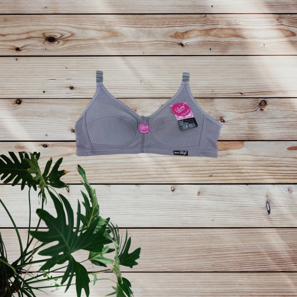 สปอร์ตบรา Lutty K2 | ผู้หญิง Thin Foam BRA ไม่มีลวด 2 ปุ่ม สามารถเลือกสีเทา (1 ชิ้น) LUTTY WOMENS SP