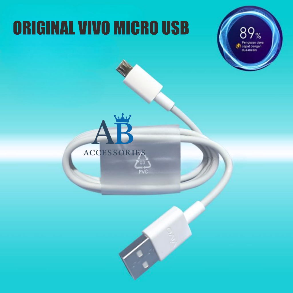Vivo Micro Data Cable รหัส 19 Original 100% upto 18w ในตัว Y12 Y15 Y16 V7 V8 V9 V10