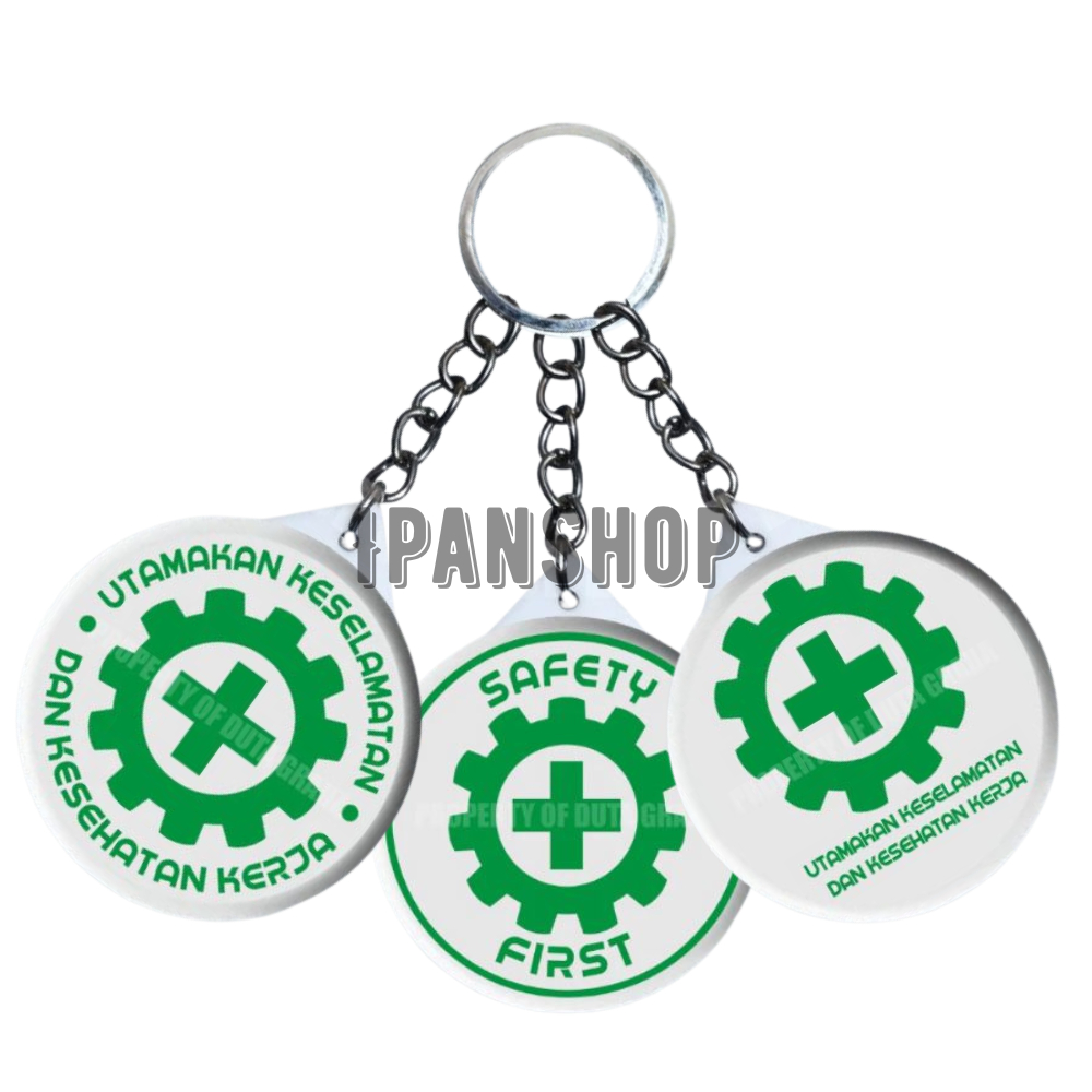 GANTUNGAN K3 SAFETY FIRST P3K พวงกุญแจอุปกรณ์เสริมของที่ระลึกสุขภาพ