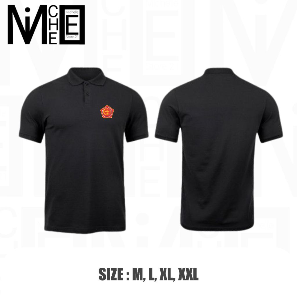 TNI HEADQUARTERS POLO SHIRT WITH CHEST LOGO // TNI HEADQUARTERS COLLAR SHIRT WITH CHEST LOGO
