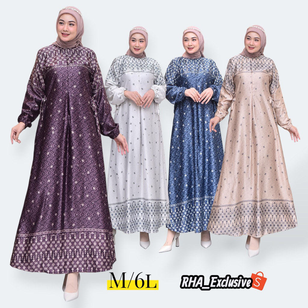 ชุดเดรส motif Gamis พรีเมี่ยมล่าสุด, ชุดศึกษาอิสลาม, ชุดผ้าไหม armanwood, LD 130