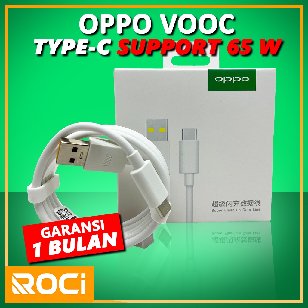 OPPO Type C FLASH CHARGER 6A Original Cable / OPPO Data Cable / OPPO Charger ORIGINAL OPPO 100% / Ty