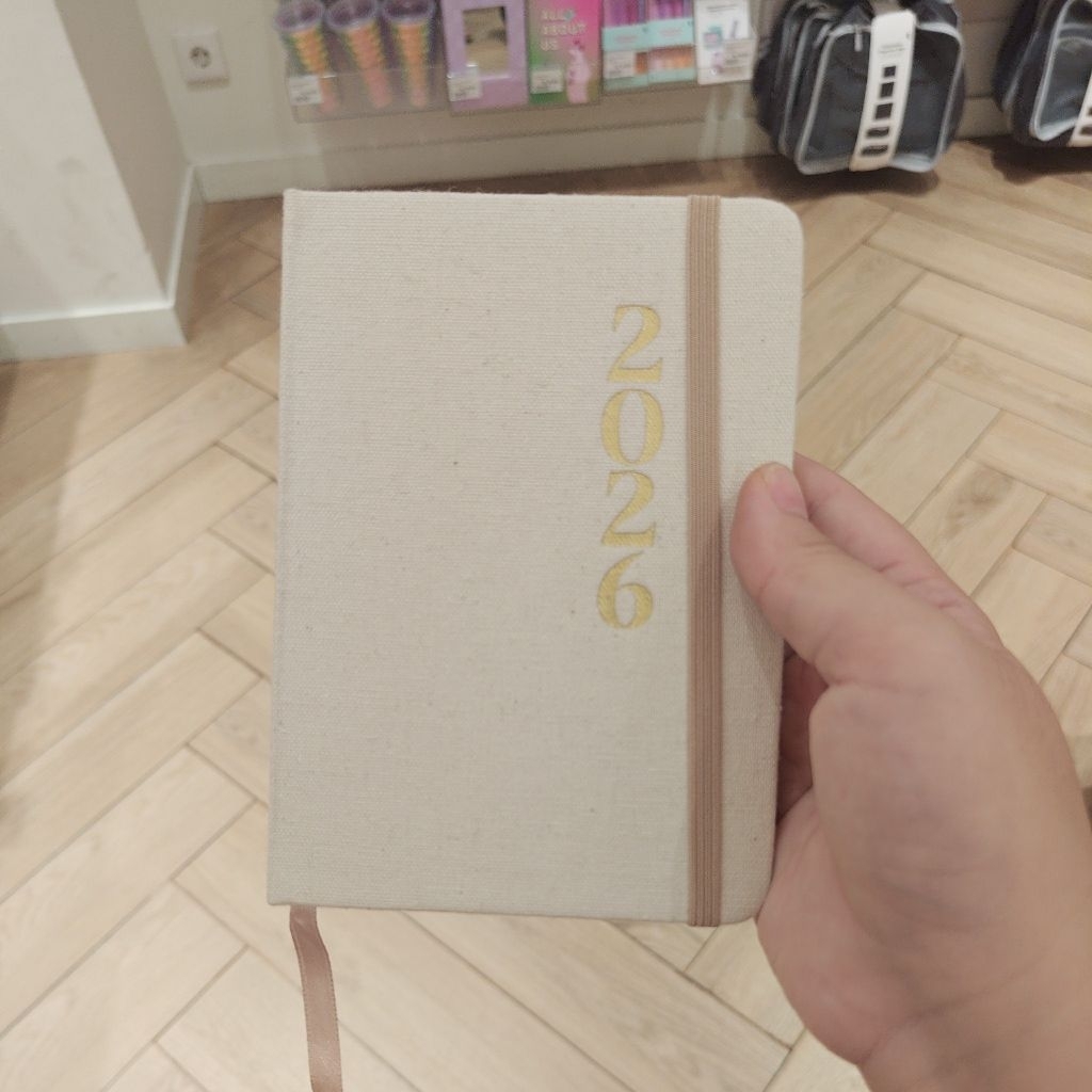 Flying Tiger Weekly / Daily Planner A6 / A5 Canvas Pale White Original Diary Agenda Notebook / Weekl