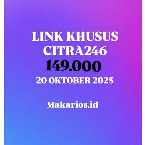 CITRA246 LINK 20 OCTOBER 2025