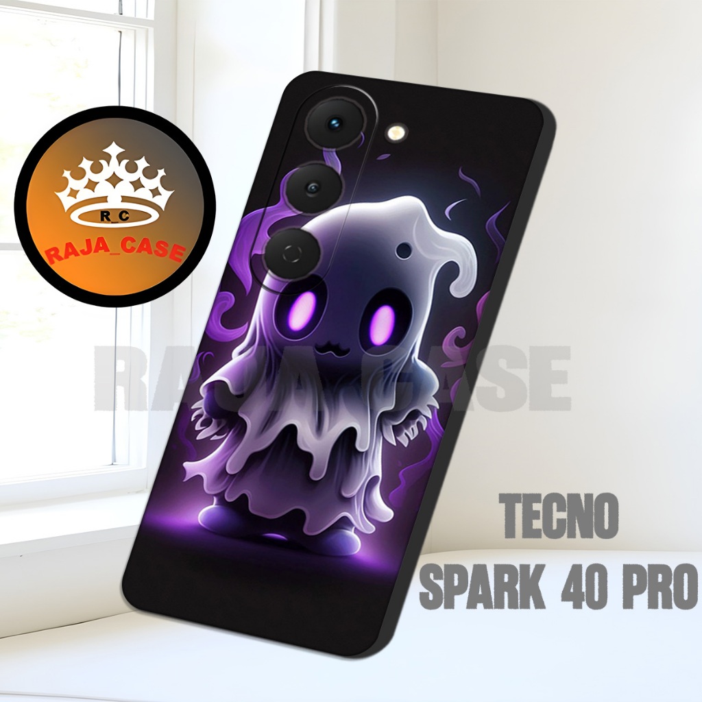 เคส HP Rc6 TECNO SPARK 40 PRO ใหม่ล่าสุด 2024 - Cute Motif - วัสดุยางยืดหยุ่นพร้อมยางเต็ม - TECNO SP