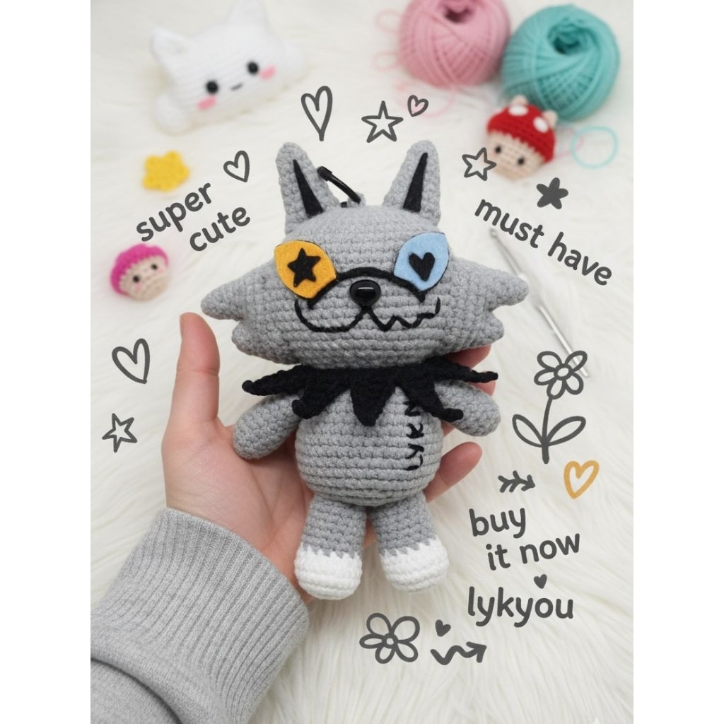 GANTUNGAN Lykyou พวงกุญแจถัก