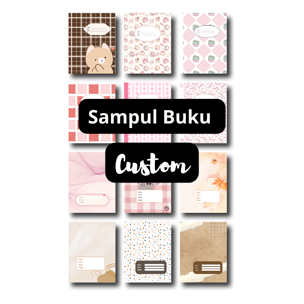 CUSTOM BOOK COVER B5 (1 แผ่น)