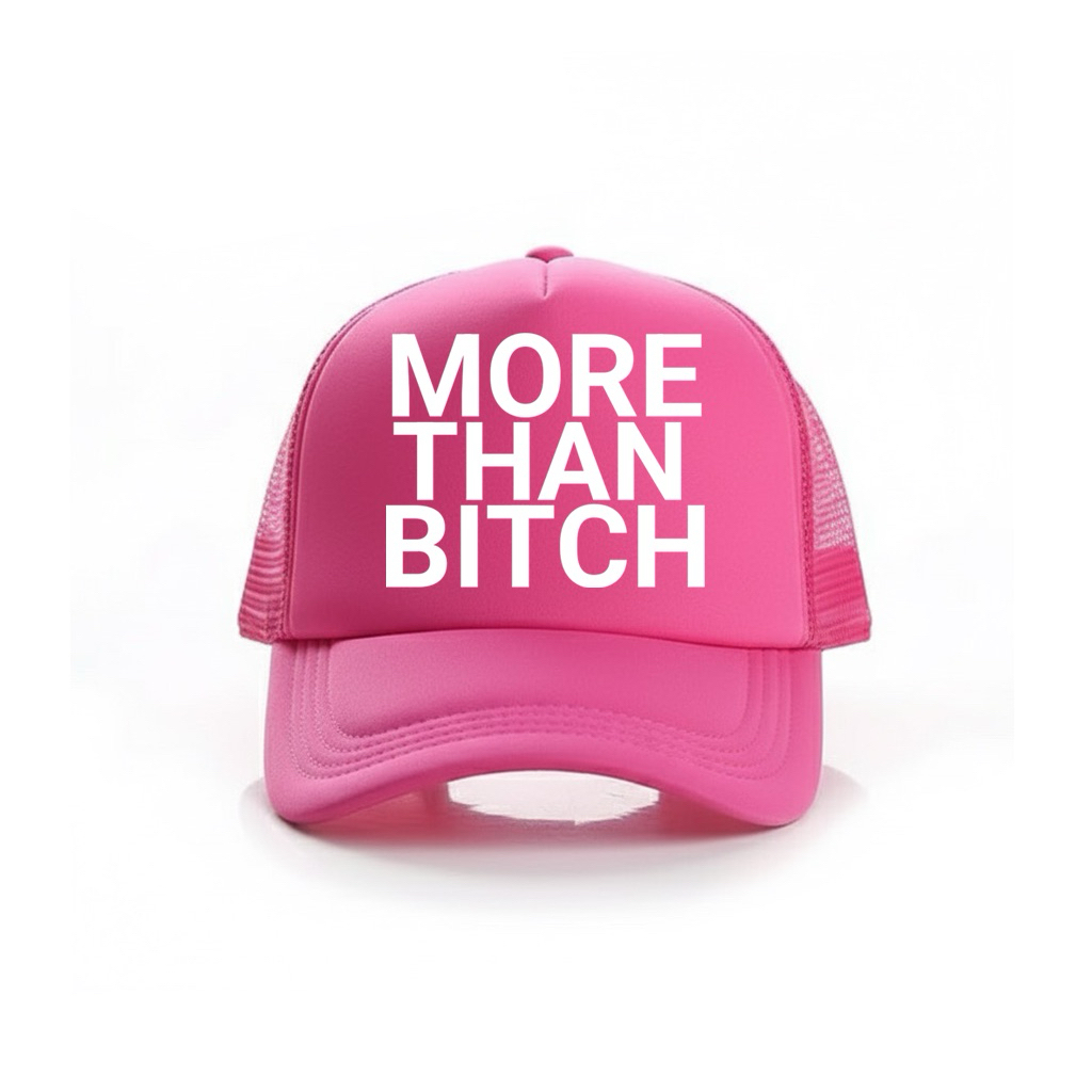 LXNTX หมวกตาข่ายสีชมพู หมวก Trucker มากกว่า btc ฟรีสติ๊กเกอร์