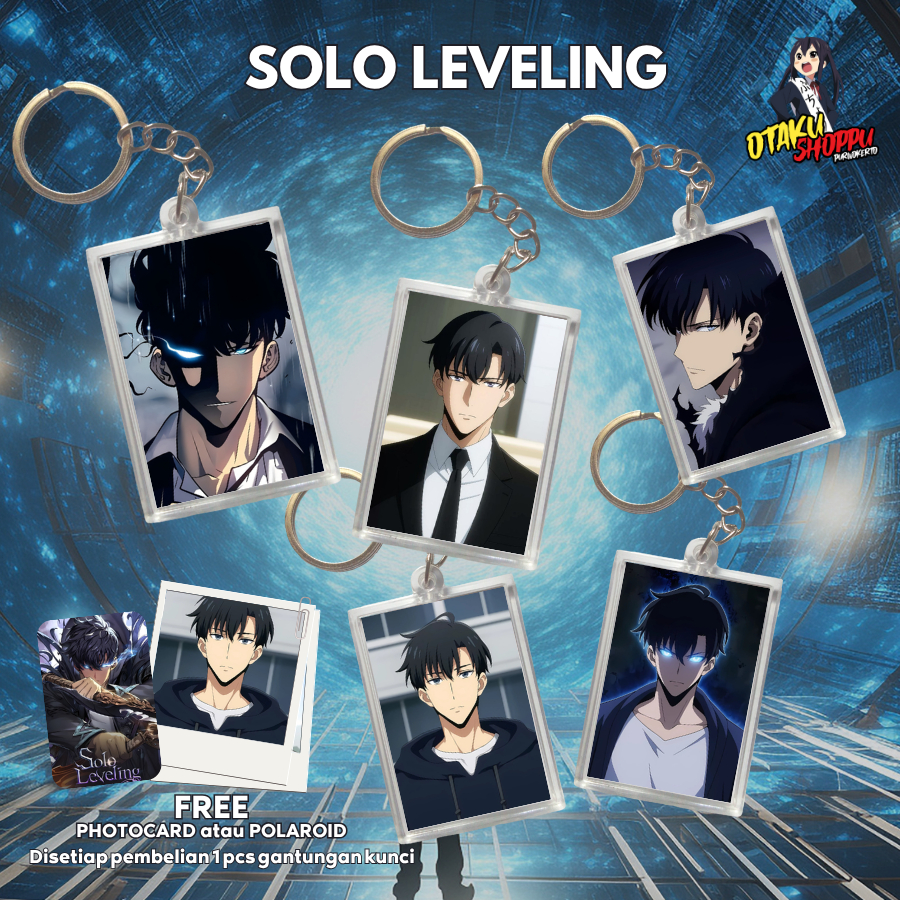 GANTUNGAN Solo Leveling Sung Jinwoo พวงกุญแจอะคริลิค 2 ด้าน