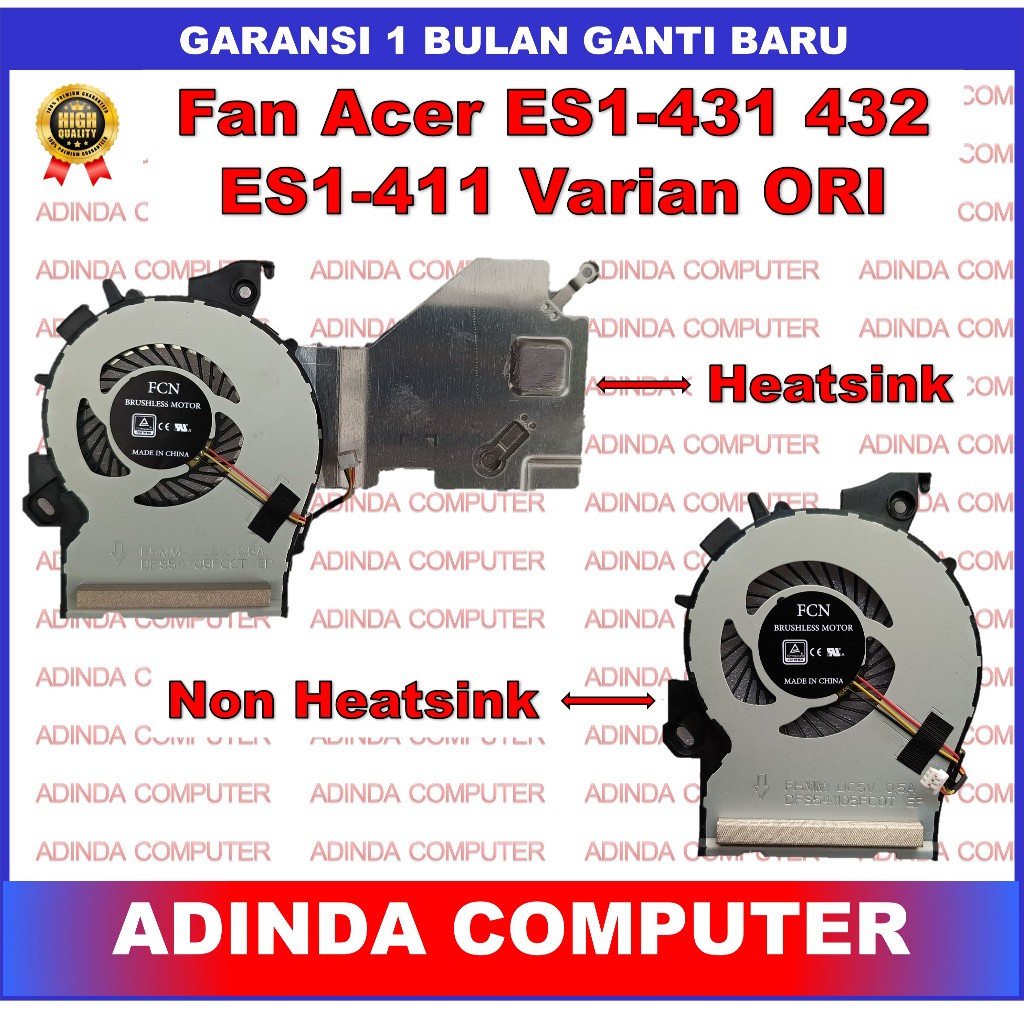 พัดลม Acer ES1-432 ES1-431 ES1-2011 ORI พร้อมฮีทซิงค์ Non Heatsink