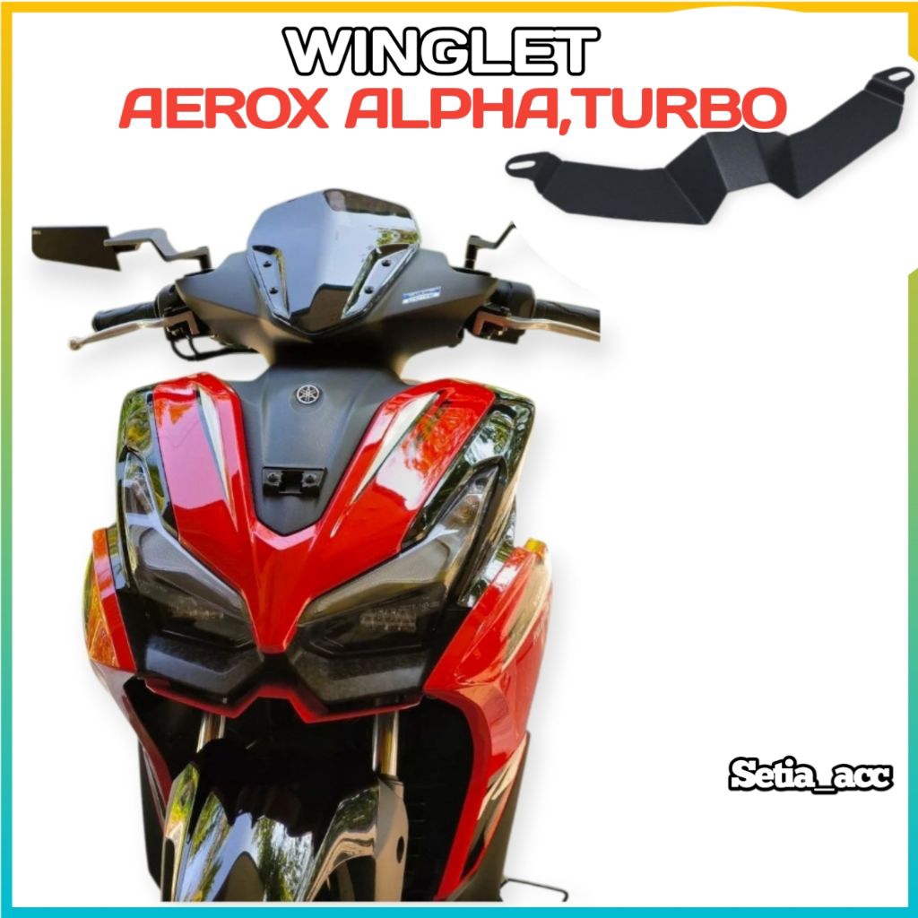 Aerox Alpha Turbo Winglet ปีกหน้ามินิ