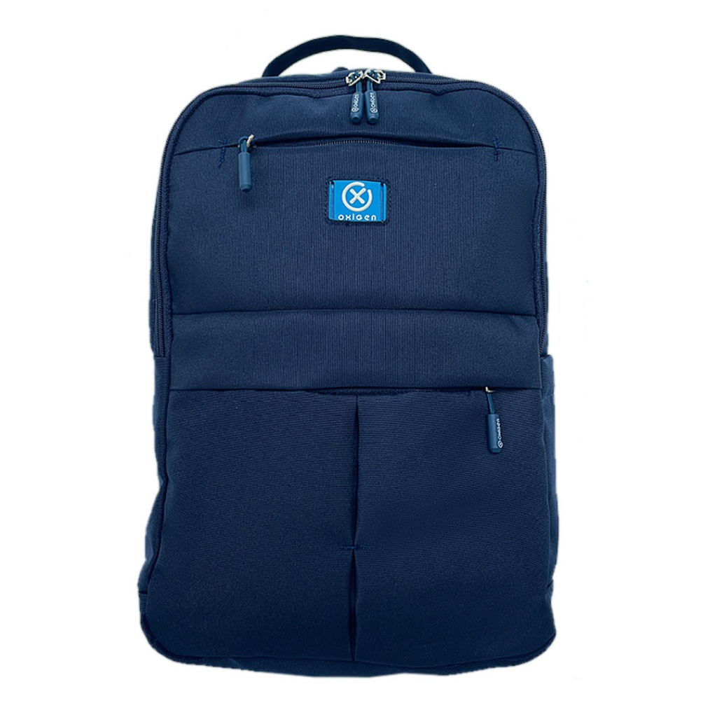 Oxigen Ervin กระเป๋าเป้สะพายหลังแล็ปท็อปของผู้หญิงกระเป๋าเป้สะพายหลังโพลีเอสเตอร์ผ้าคลุมกันฝนฟรี