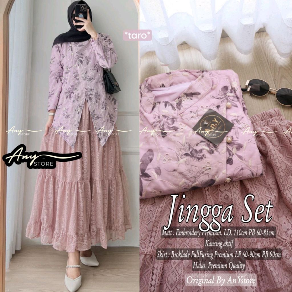 Naomi Set & Naomi Pingiun Set by ELmiRa / ชุดกระโปรงสีส้ม