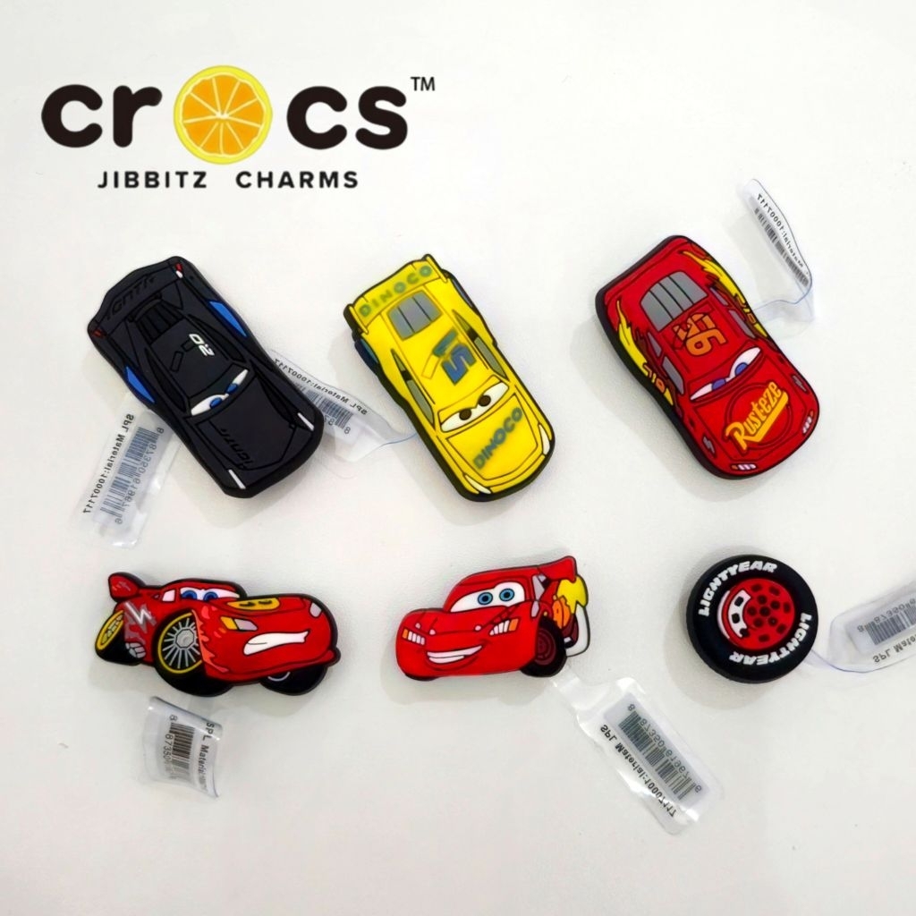 CROSS JIBBITZ CHARM DISNEY CARS MCQUEEN AND FRIENDS EDITION 1 ชุดรองเท้าและรองเท้าแตะ DECORTATIONS
